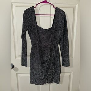 Altar’d State size medium! Black/silver long sleeve dress